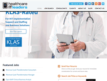 Tablet Screenshot of healthcareitleaders.com